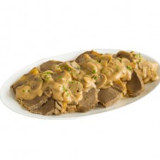 Roast beef in mushroom sauce by Contis